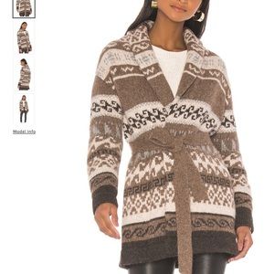 Nili Lotan Alpaca Wrap Cardigan M